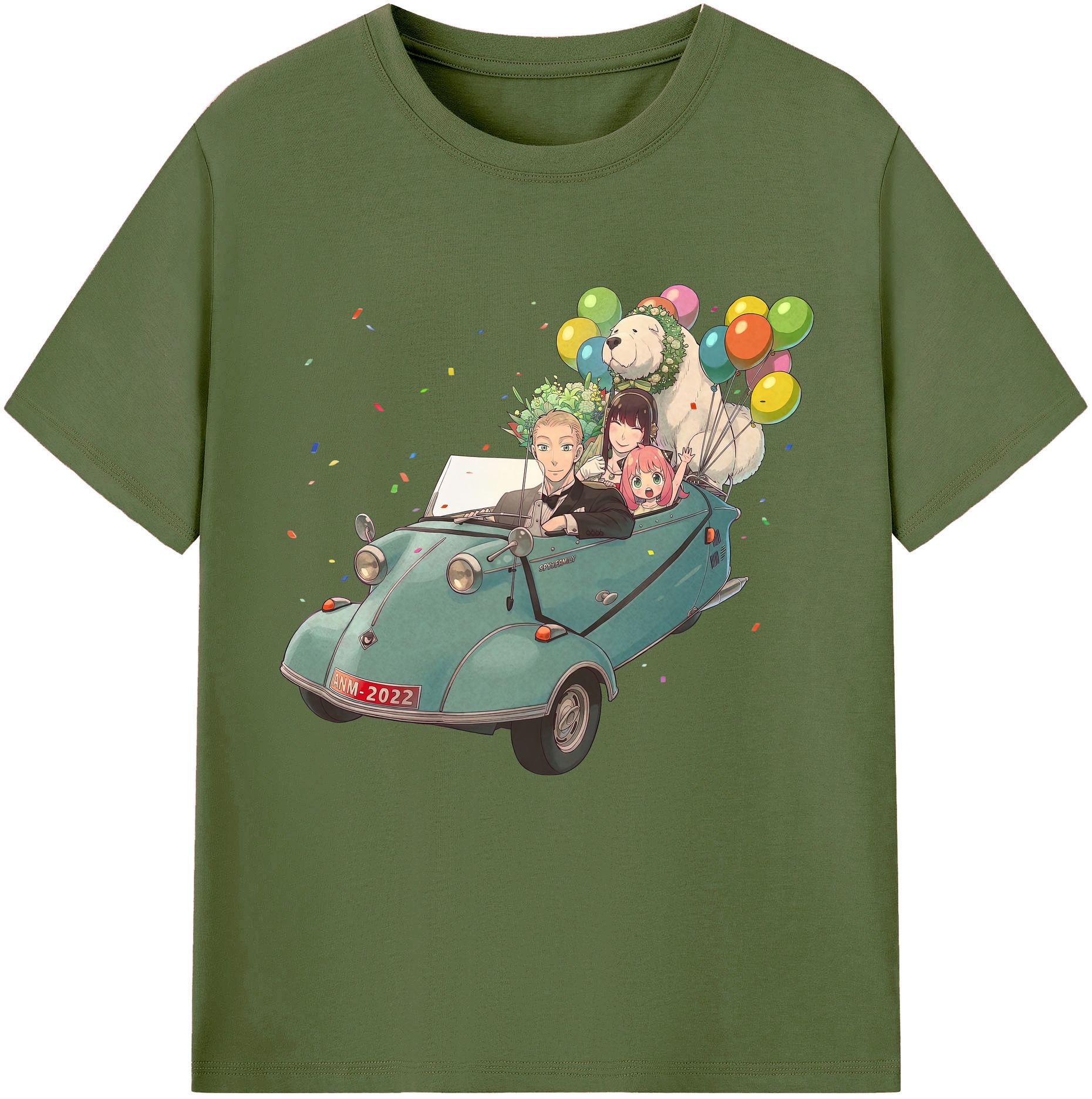 （画像用） SPY×FAMILY间谍家家酒 綿100％半袖Tシャツ（フロントプリント）